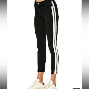 Etienne Marcel Denim EM1051 Zip Side Tuxedo Stripe Jeans